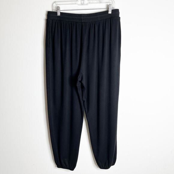All Worthy Hunter McGrady Women's Jogger Pants M Black Knit Pull On Drawstring - Picture 3 of 9